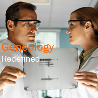 scientists examining dna results