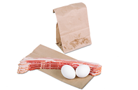 2 eggs, 4 strips of bacon, paper bag