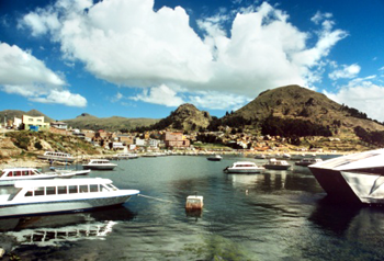 Copacabana harbour bolivia
